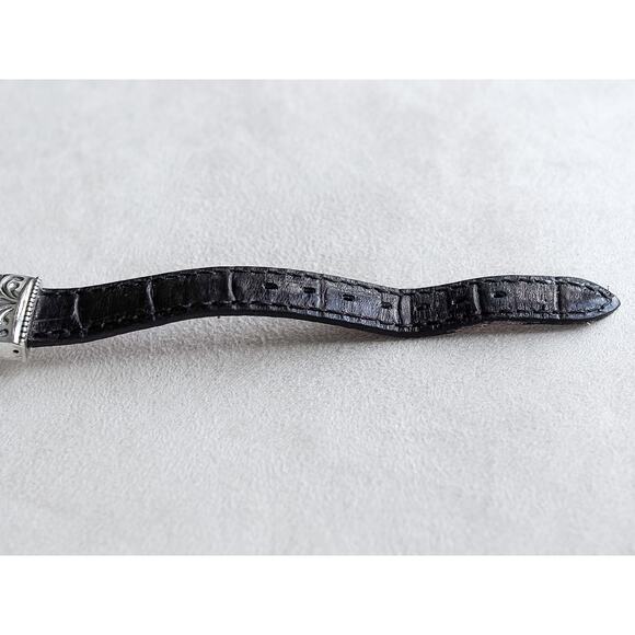 Brighton Vintage Waterford Reversible Watch Red Black Leather Retired 7" Gift - Picture 6 of 10